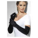 Costumes Australia Size Chart Velveteen Gloves Adult Black