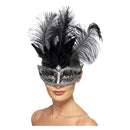 Costumes Australia Size Chart Venetian Colombina Eyemask Adult Grey