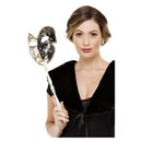 Costumes Australia Venetian Mask Black & Cream_1
