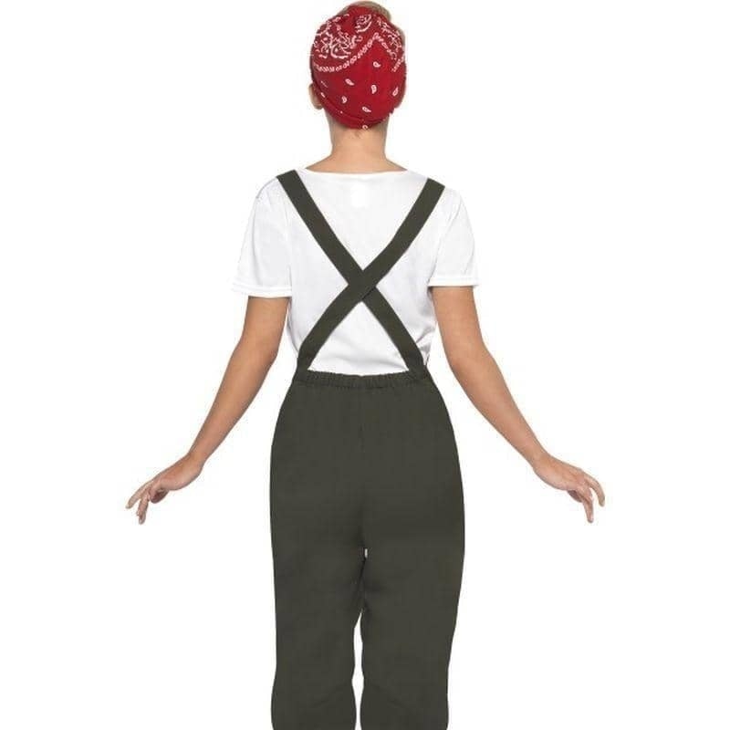 Costumes Australia WW2 Land Girl Costume Adult Olive White_2