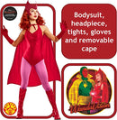 Costumes Australia Wanda Costume Scarlet Witch Classic WandaVision Red Dress_5