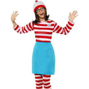 Costumes Australia Wheres Wally? Wenda Costume Adult Red White Blue_1
