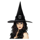 Costumes Australia Size Chart Witch Hat With Diamante Buckle Adult Black