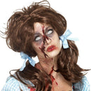 Costumes Australia Zombie Bloody Country Girl Wig Adult Brown_1