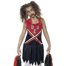 Costumes Australia Zombie Cheerleader Costume Kids Red Black_1
