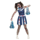 Costumes Australia Zombie Cheerleader Costume Teen Blue_2