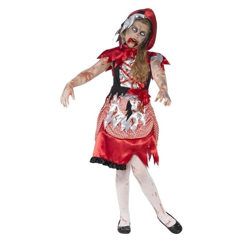 Costumes Australia Zombie Miss Hood Costume Kids Red_2