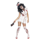 Costumes Australia Zombie Nurse Costume Adult White Red_2