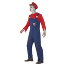 Costumes Australia Zombie Plumber Costume Red & Blue Adult_3