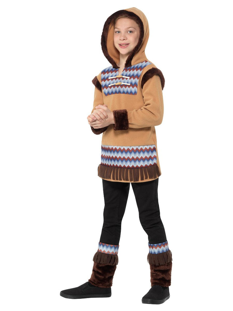 Arctic Boy Costume Brown Child Eskimo Fleece