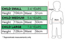 Costumes Australia Size Chart Batman Kids Super Hero Costume