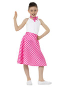 Kids 50s Polka Dot Skirt Pink Child