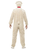 Lamb Costume Adult Beige Jumpsuit with Hood