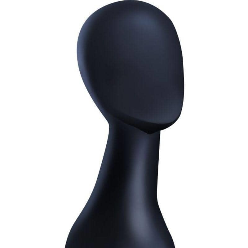 Mannequin Wig Head Matt Adult Black_1 sm-26626