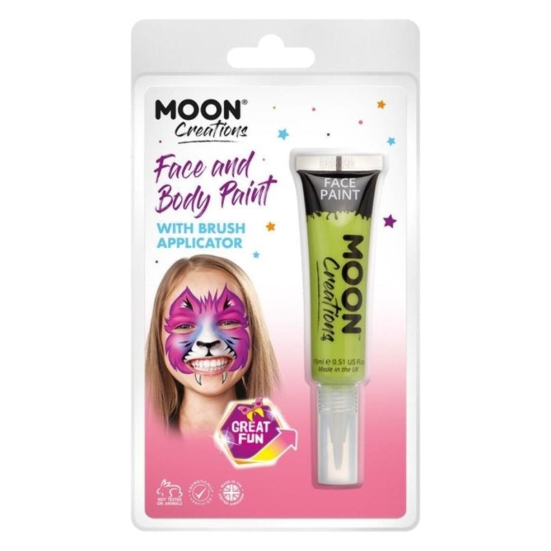 Moon Creations Face & Body Paints With Brush Applicator, 15ml Clamshell_15 sm-C01907