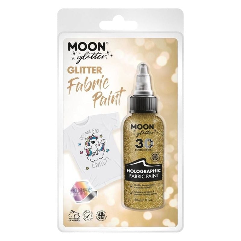 Moon Glitter Holographic Fabric Paint Clamshell, 30ml_3 sm-G14624