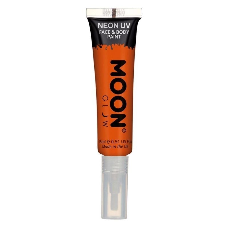 Moon Glow Intense Neon UV Face Paint Single, With Brush Applicator, 15ml_4 sm-M03017