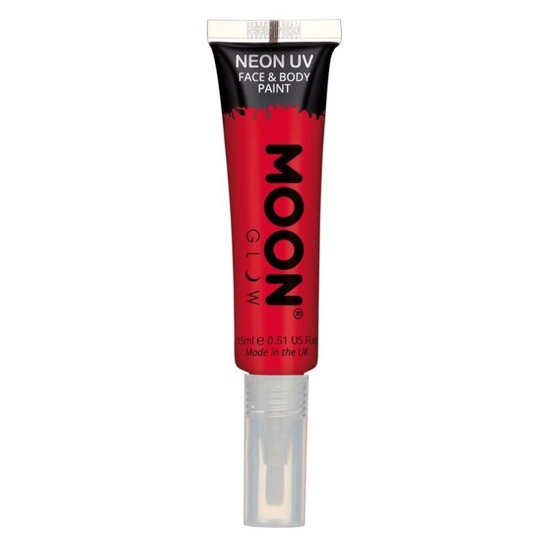 Moon Glow Intense Neon UV Face Paint Single, With Brush Applicator, 15ml_6 sm-M03024