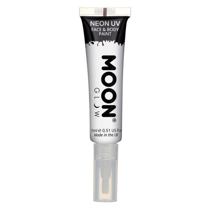 Moon Glow Intense Neon UV Face Paint Single, With Brush Applicator, 15ml_7 sm-M03062