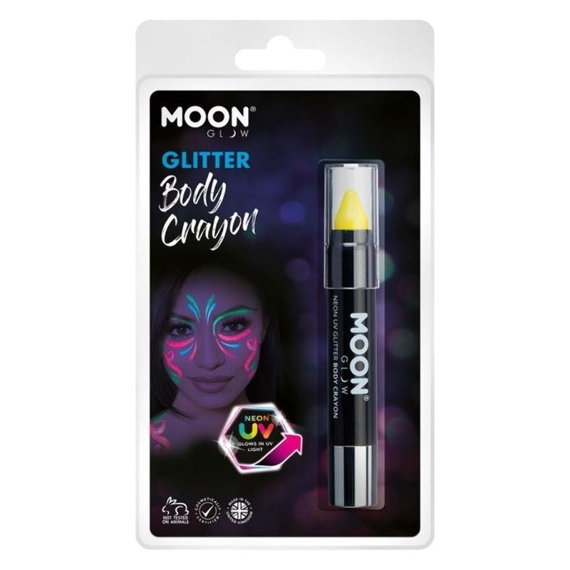 Moon Glow Neon UV Glitter Body Crayons 3.5g Clamshell_8 sm-M39535