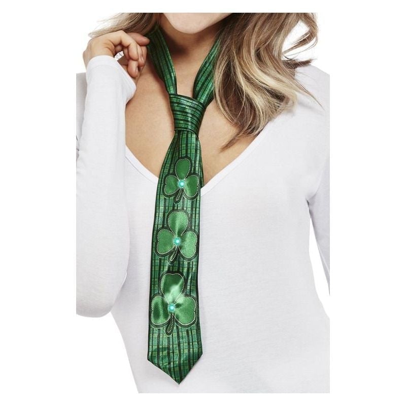 Paddys Day Light Up Shamrock Tie_1 sm-51115