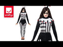 Costumes Australia Size Chart Sinister Female Jester Costume Adult Black