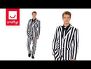 Costumes Australia Size Chart Humbug Striped Stand Out Suit Adult Black White