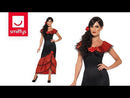 Costumes Australia Size Chart Flamenco Senorita Costume Adult Black Dress Headpiece