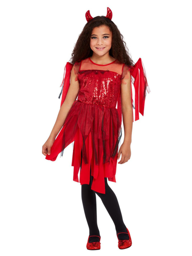 Punk Devil Costume Child Red