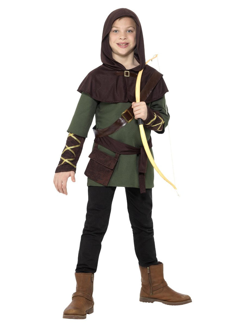 Robin Hood Boy Costume Green & Brown Child Green Arrow Archer