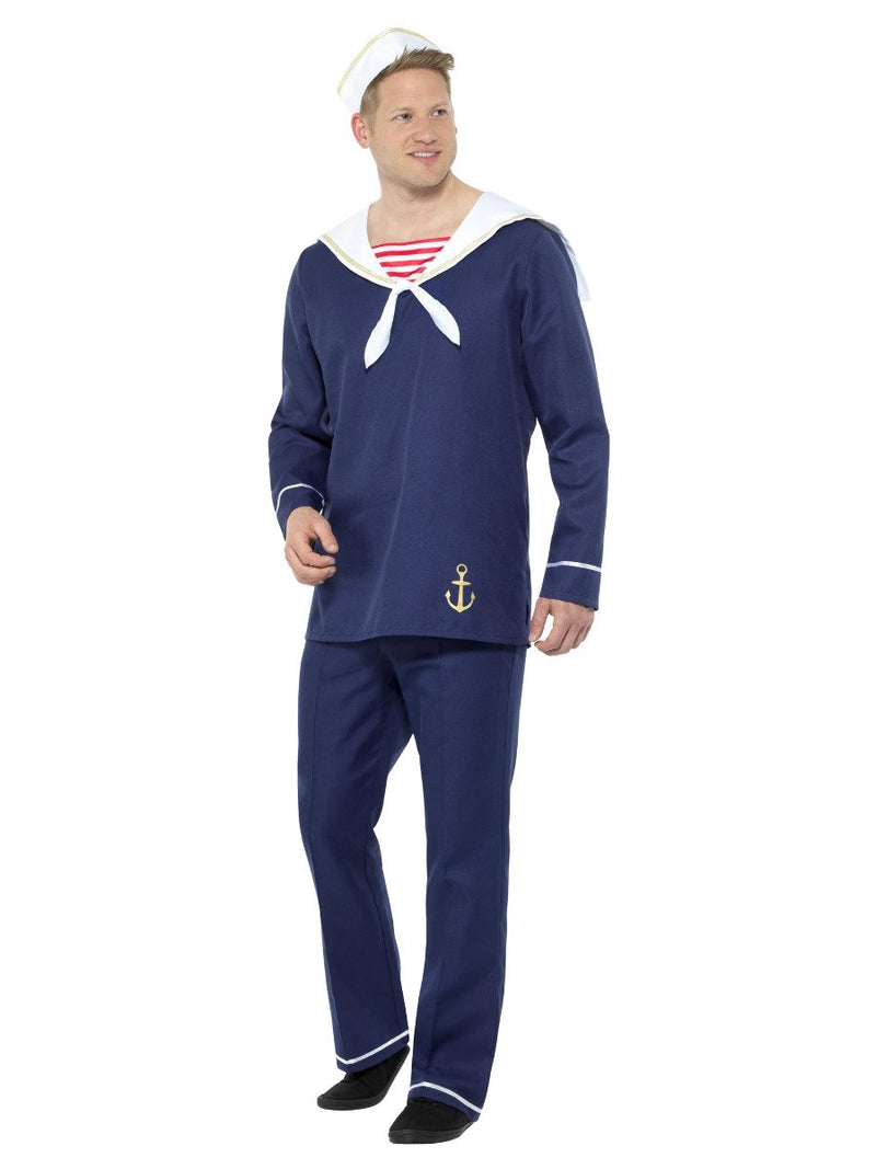 Sailor Man Costume Blue Adult Navy Uniform