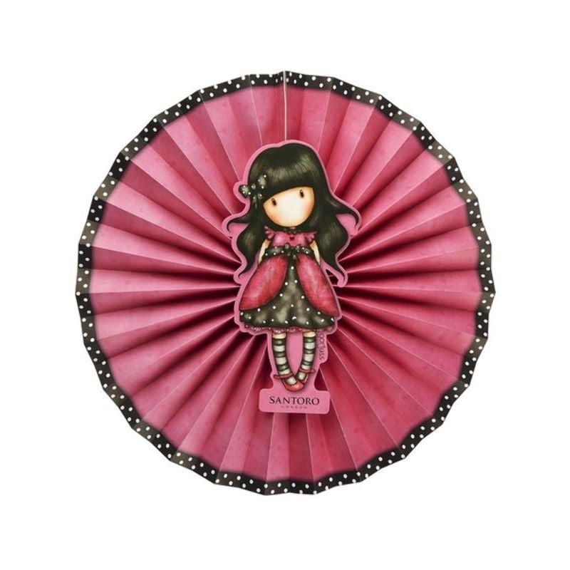 Santoro Gorjuss Ladybird Paper Fans Pink_1 sm-52390