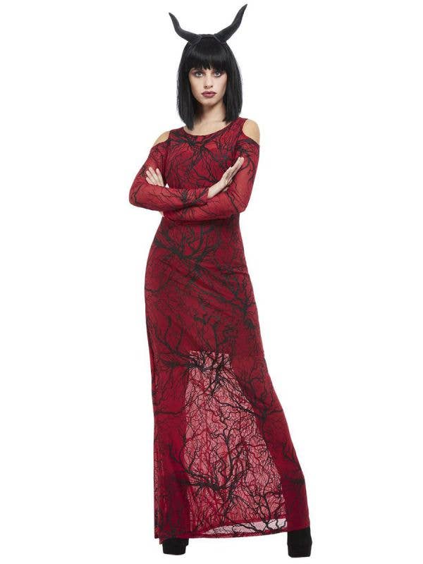 Deluxe Devil Ladies Costume Red Dress
