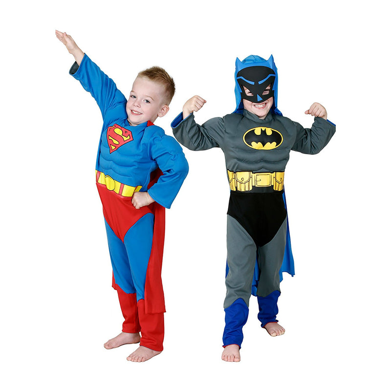 Batman To Superman Reversible Costume Child Boys Red -1