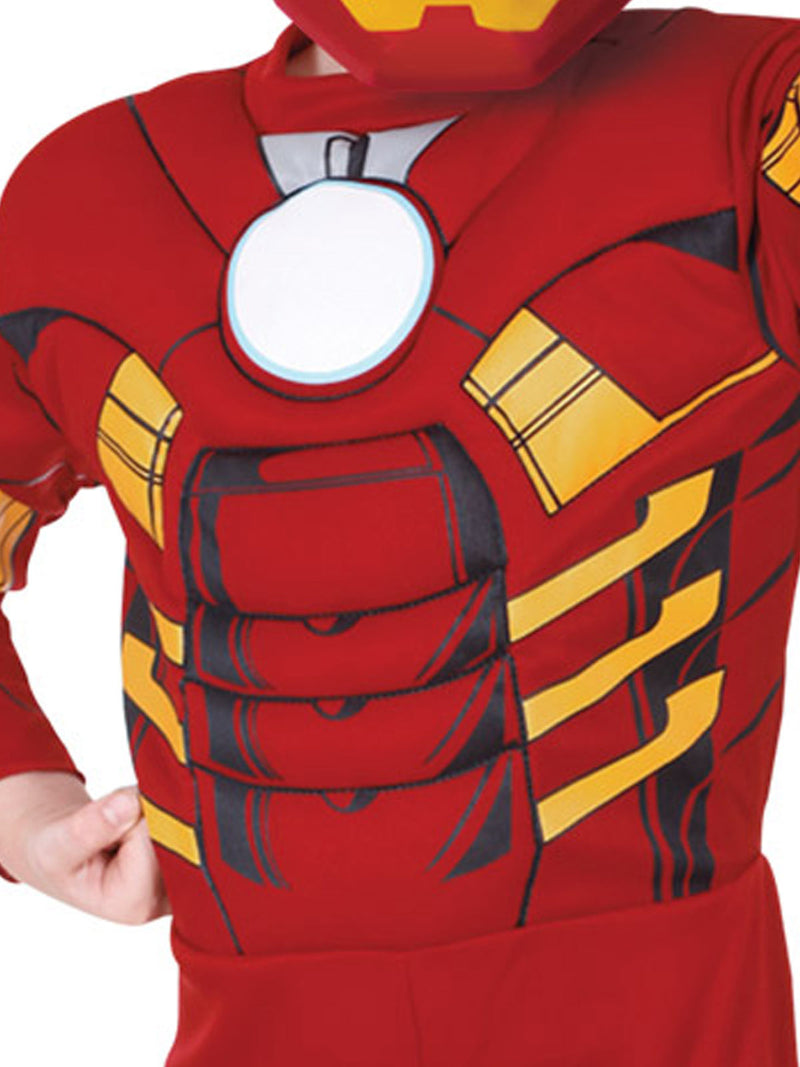 Iron Man Deluxe Costume Child Boys Red -4