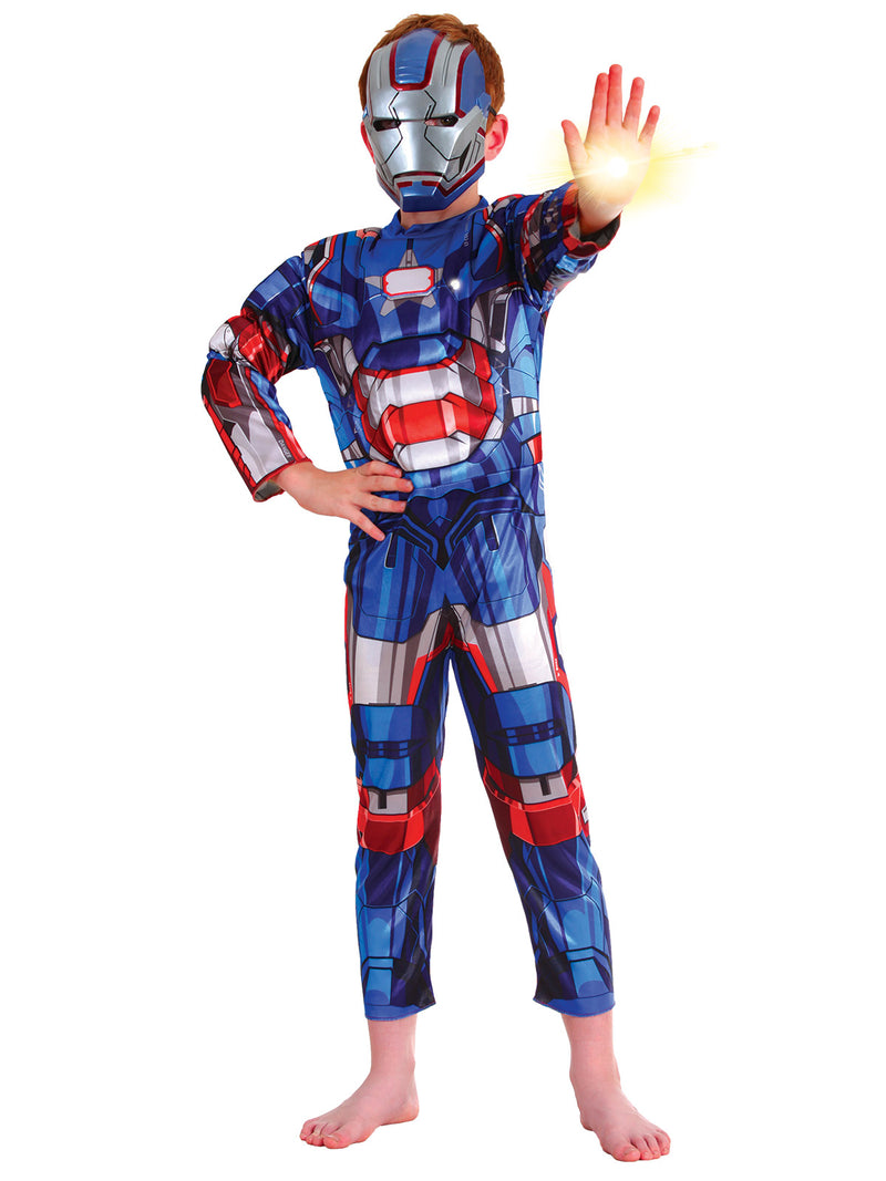 Ironman To Iron Patriot Reversible Costume Child Boys Red -3