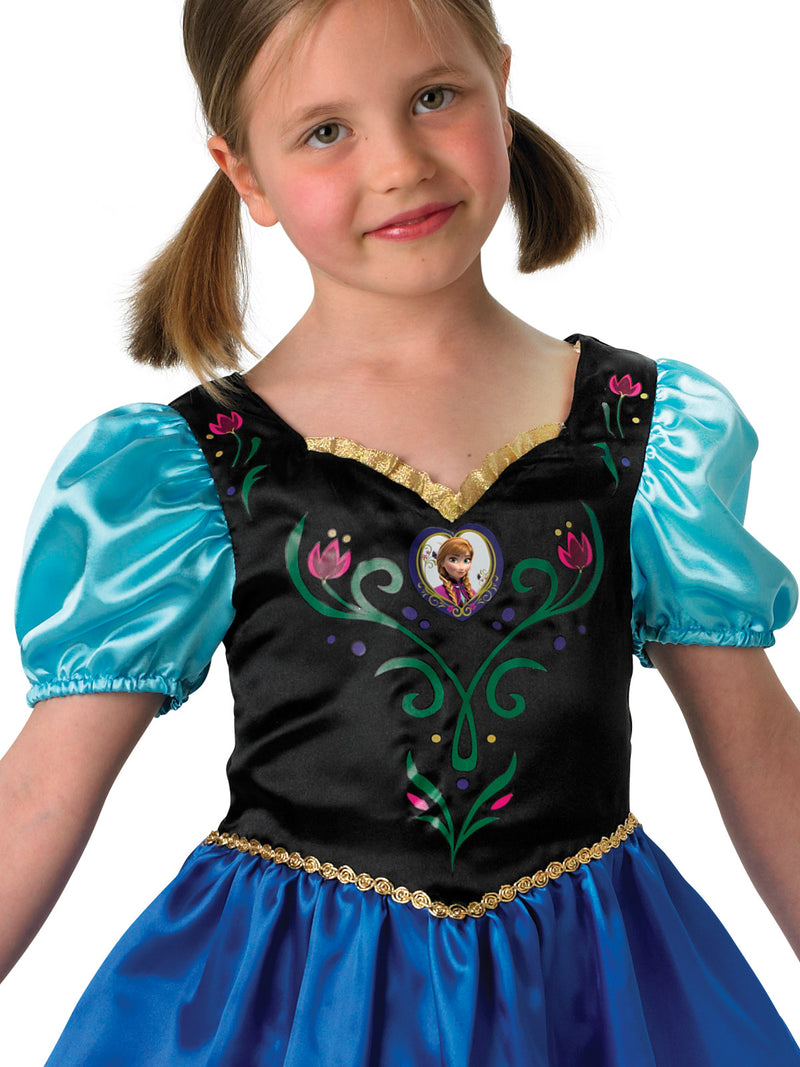 Anna Frozen Classic Costume Child Girls Blue