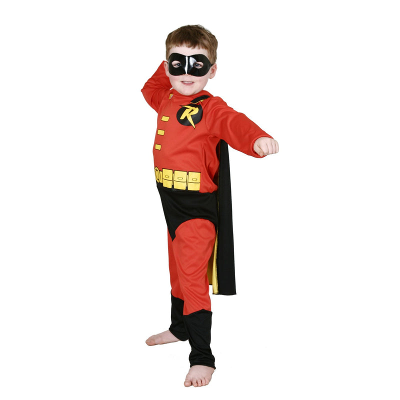 Robin Dc Deluxe Costume Child Boys Red -1