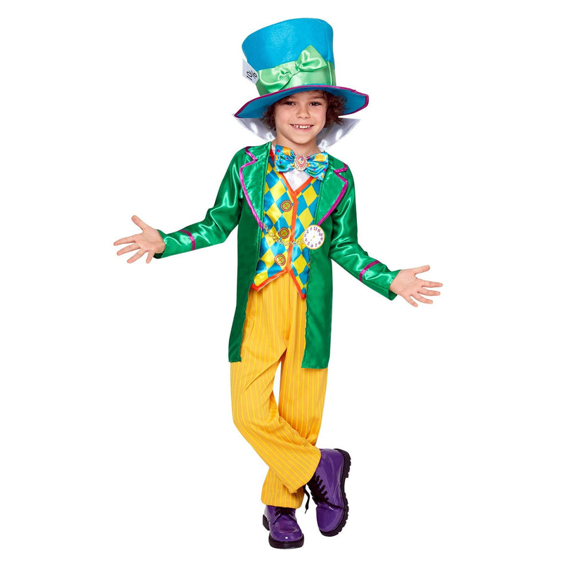 Mad Hatter Boys Deluxe Costume Long Hanging Child -1