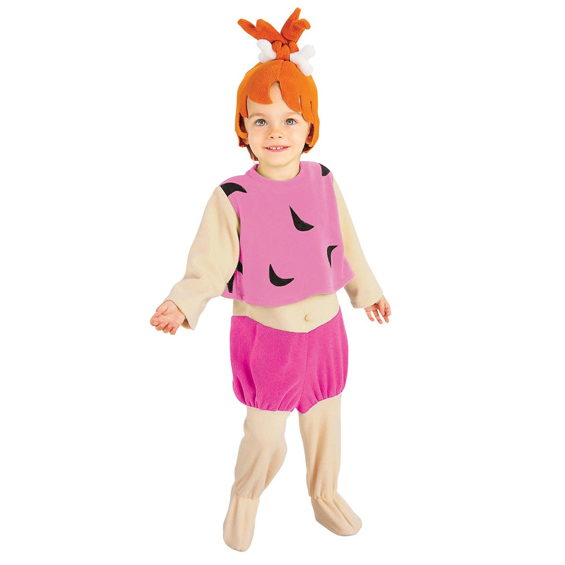 Pebbles Flintstones Deluxe Costume Girls Pink -2