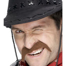 Cowboy Tash Adult Brown Mens -1