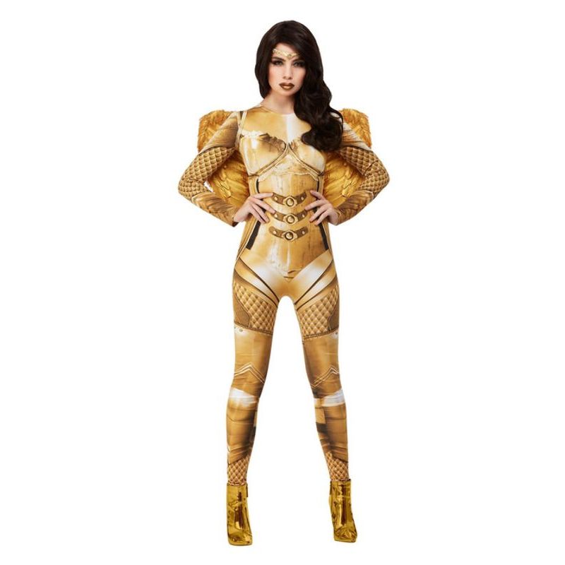 Fever Divine Guardian Angel Costume Gold Womens -1