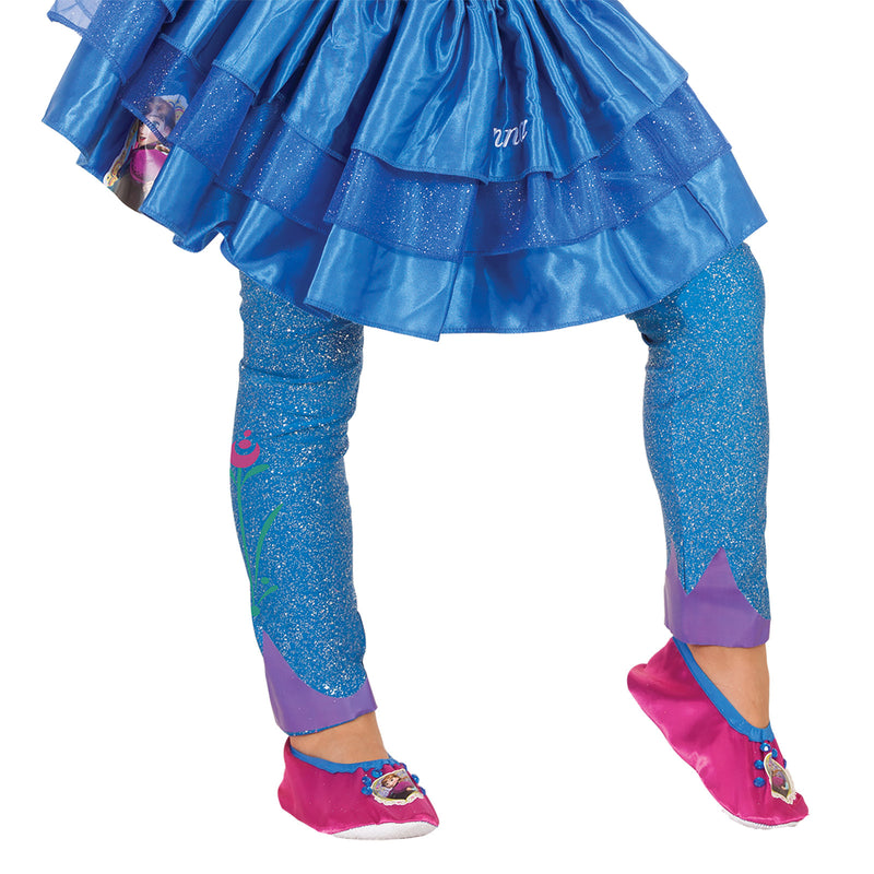 Anna Footless Tights Girls Blue -1