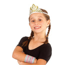 Anna Fabric Tiara Girls Gold -1