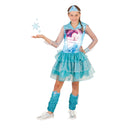 Elsa Hooded Dress Girls Blue -1