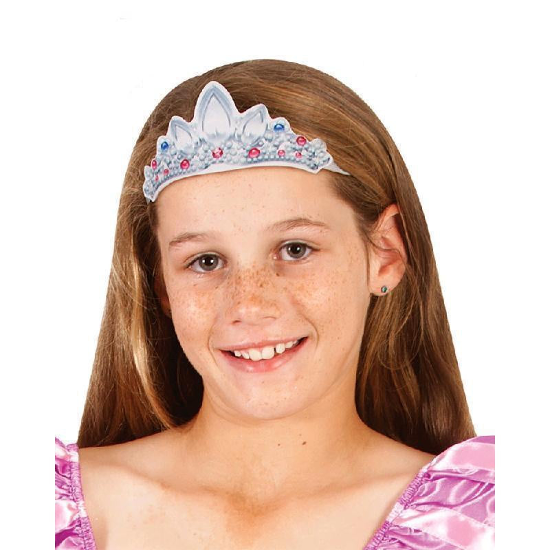 Rapunzel Fabric Tiara Girls Silver -1