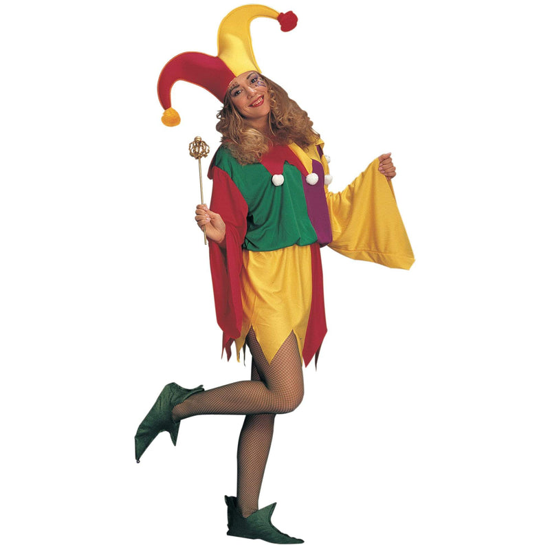 Kings Jester Costume Adult Womens -1