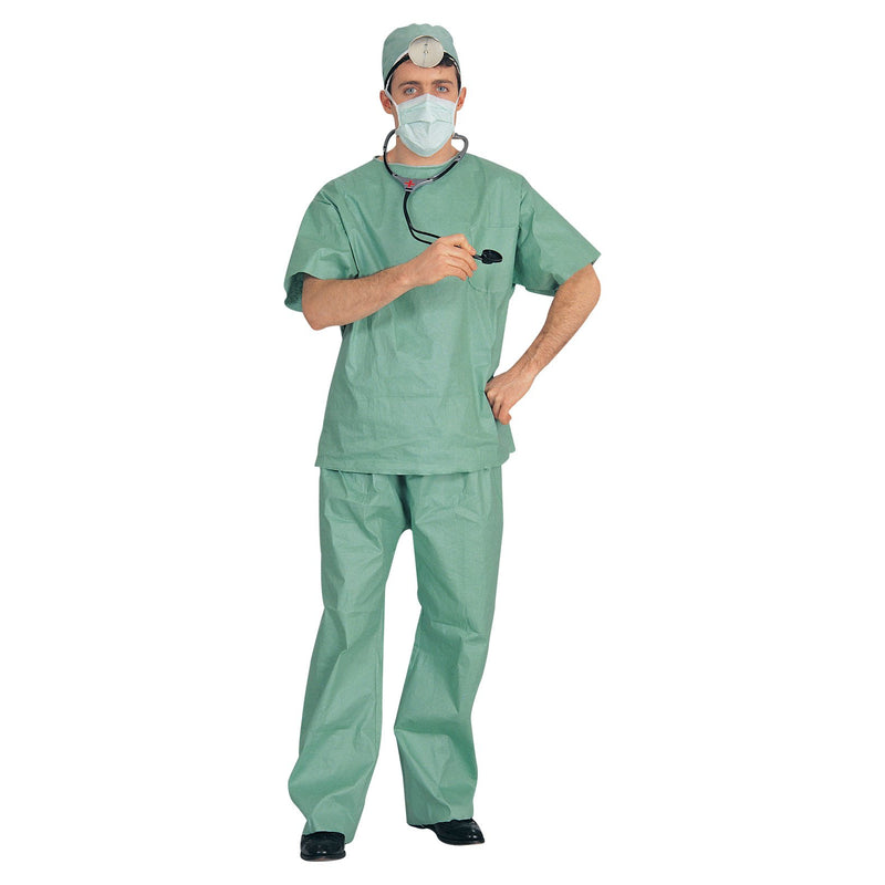 Er Doctor Costume Adult Unisex Green -1