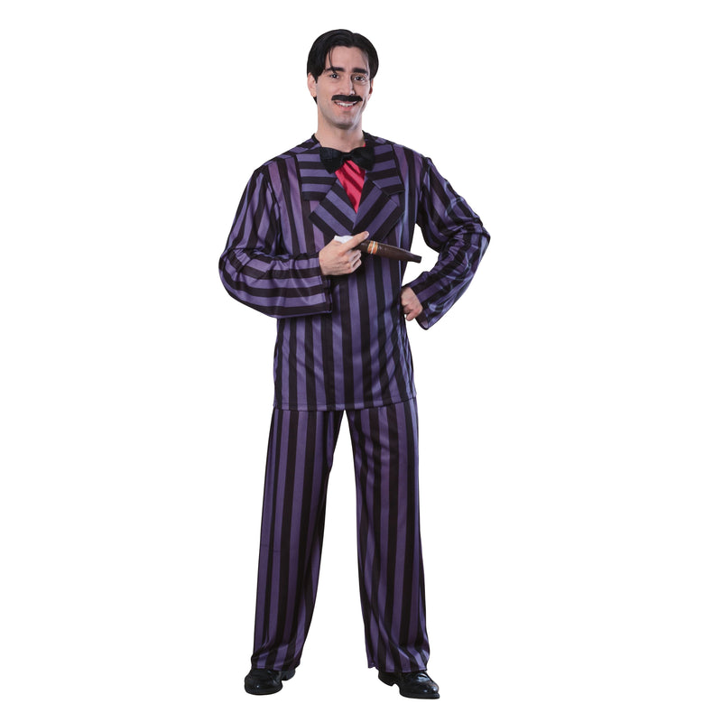 Gomez Addams Deluxe Costume Adult Mens Purple -1