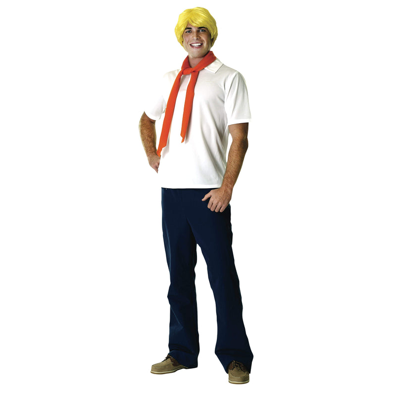 Fred Deluxe Costume Adult Mens White -1
